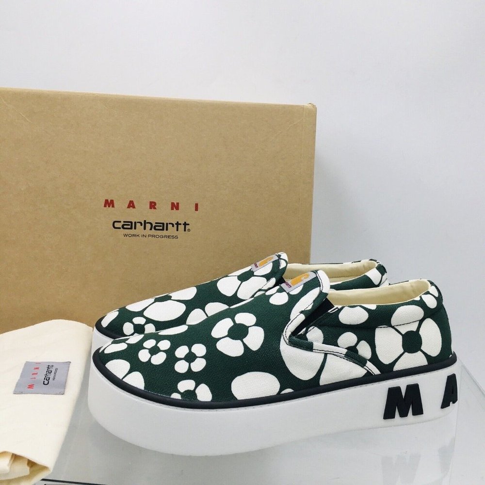 NiB Marni x Carhartt Mens Designer Sneakers Size 8 9 10 11 12 13 $750 FLE262